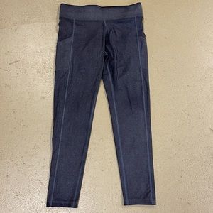 PINK Victoria’s Secret Black Shimmer Leggings Medium